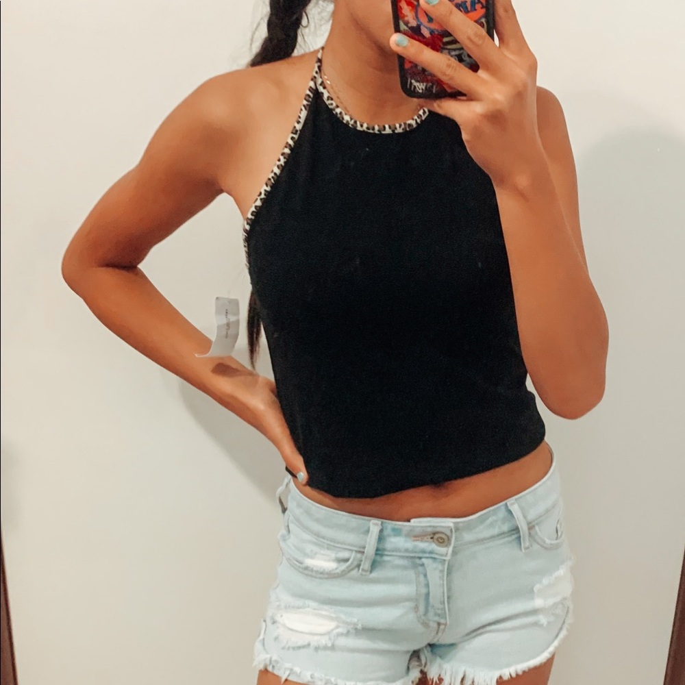 Leopard Print Halter Top